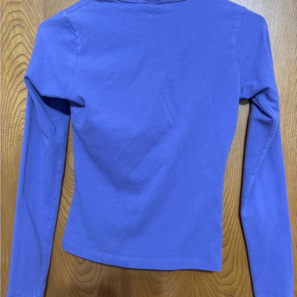 Moda International Deep Purple V-Neck Blouse - Picture 2 of 9